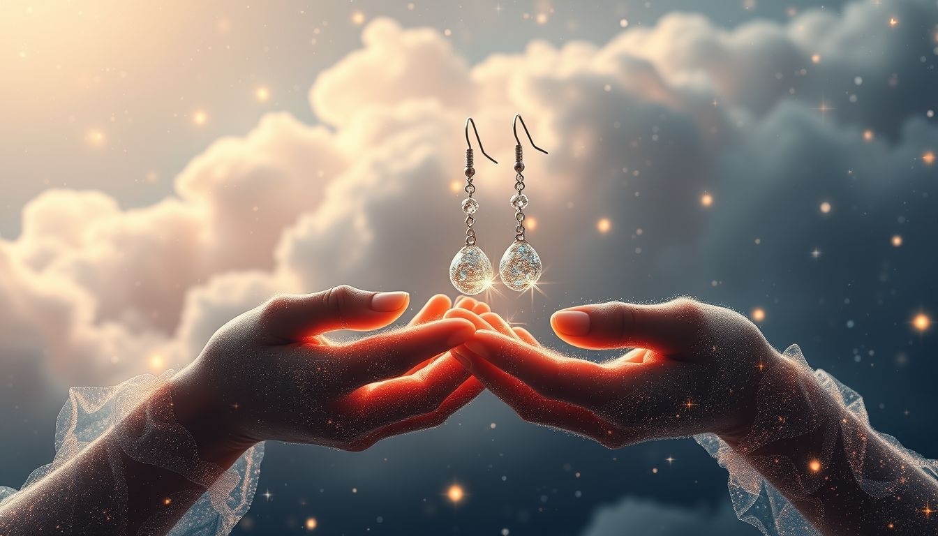 Recevoir des boucles d'oreilles en rêve symbolise amour et gratitude.