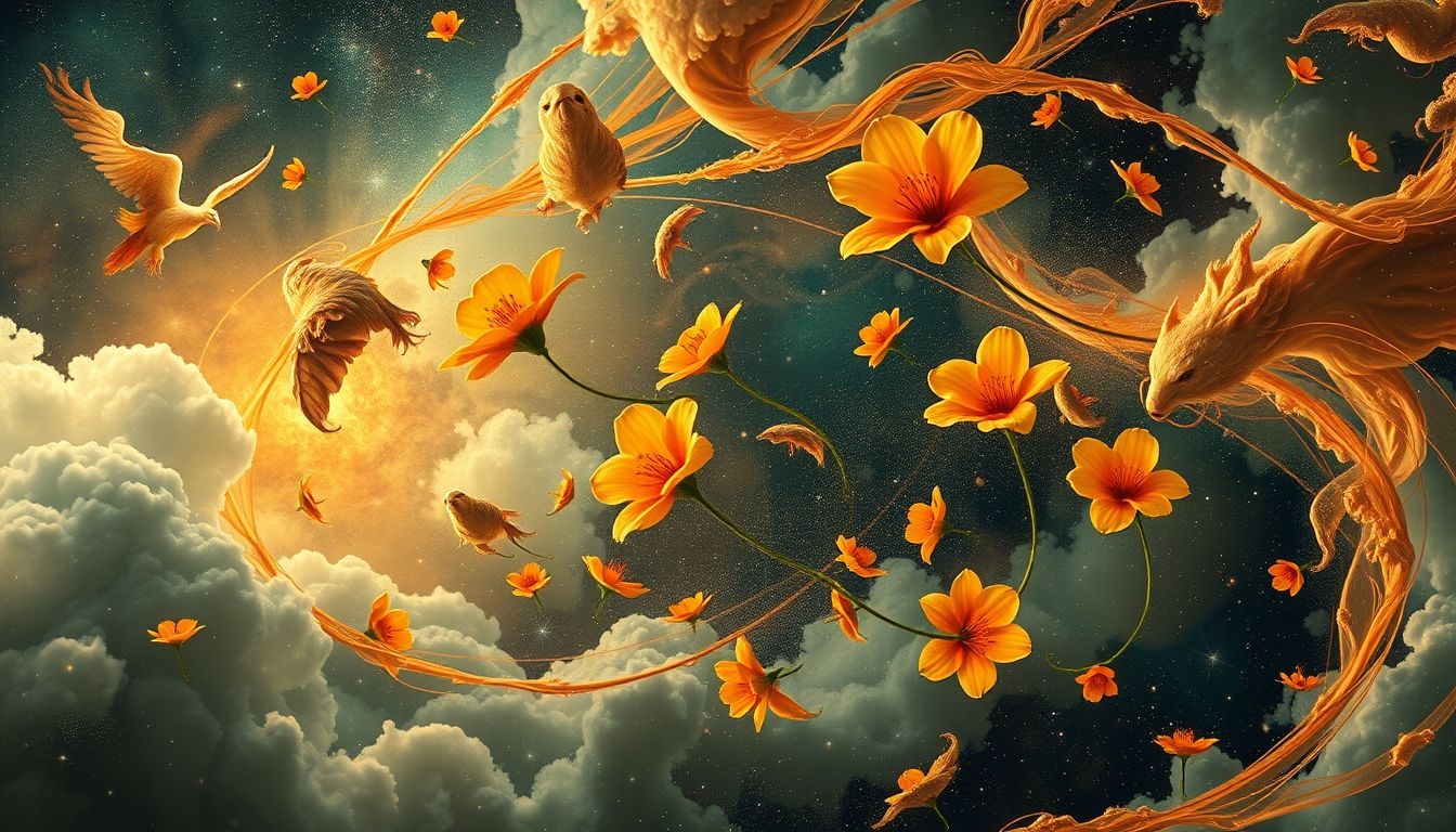 Rêver de capucines sauvages symbolise une liberté créative et joyeuse.