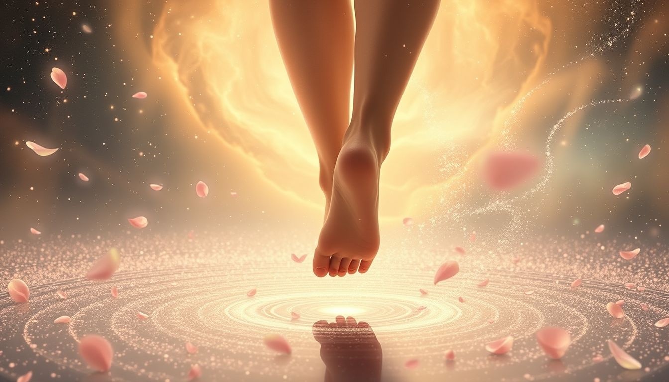 Rêver de courir pieds nus symbolise une vulnérabilité et authenticité retrouvées.