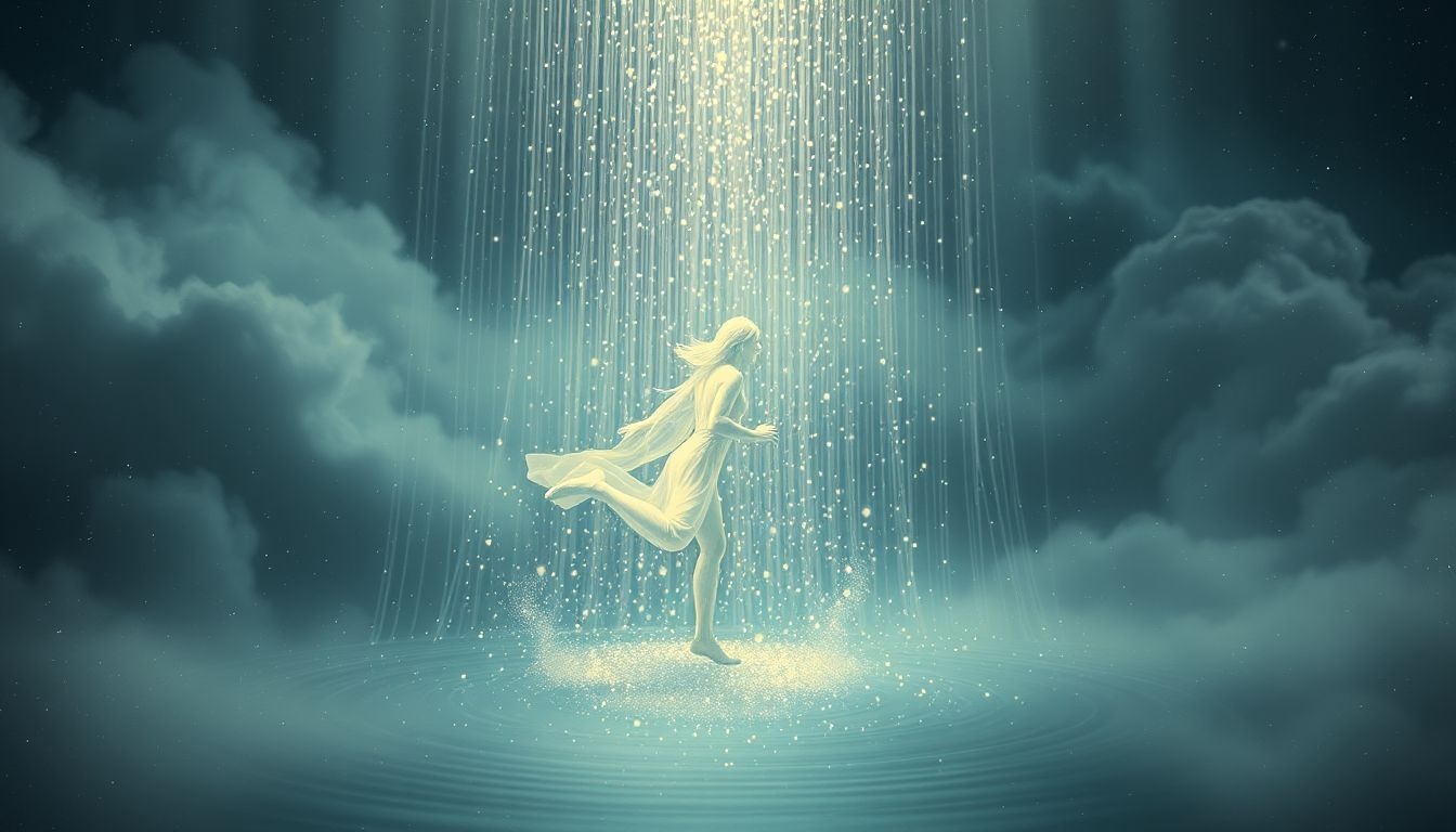 Rêver de courir sous la pluie symbolise une purification intérieure profonde.