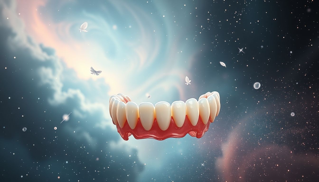 Cracher des dents en rêve symbolise souvent un lourd fardeau émotionnel.