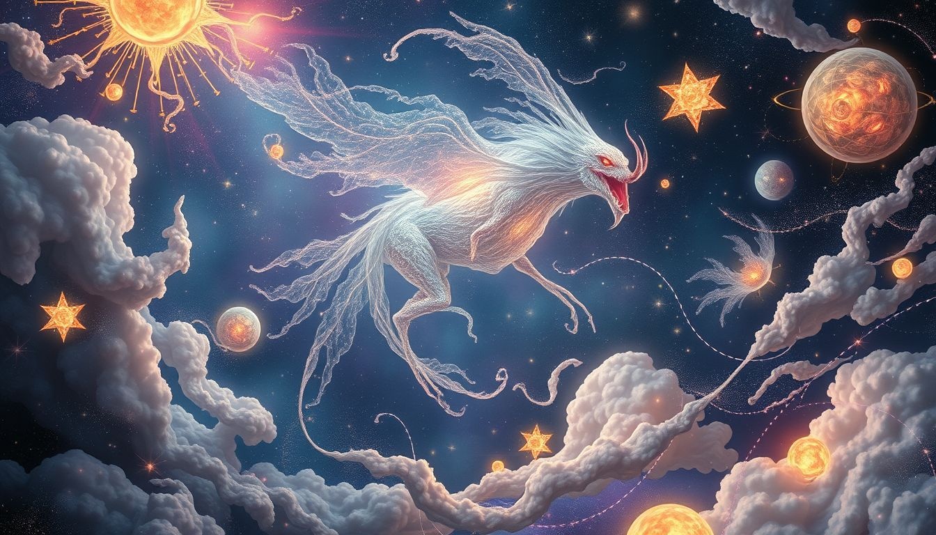 Les créatures astrales symbolisent souvent des peurs inconscientes profondes.