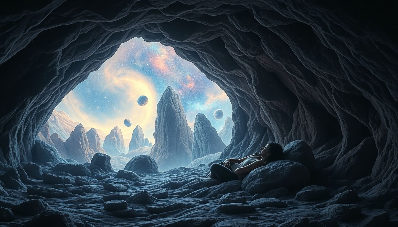 Rêver de grotte symbolise un profond besoin de solitude intérieure.
