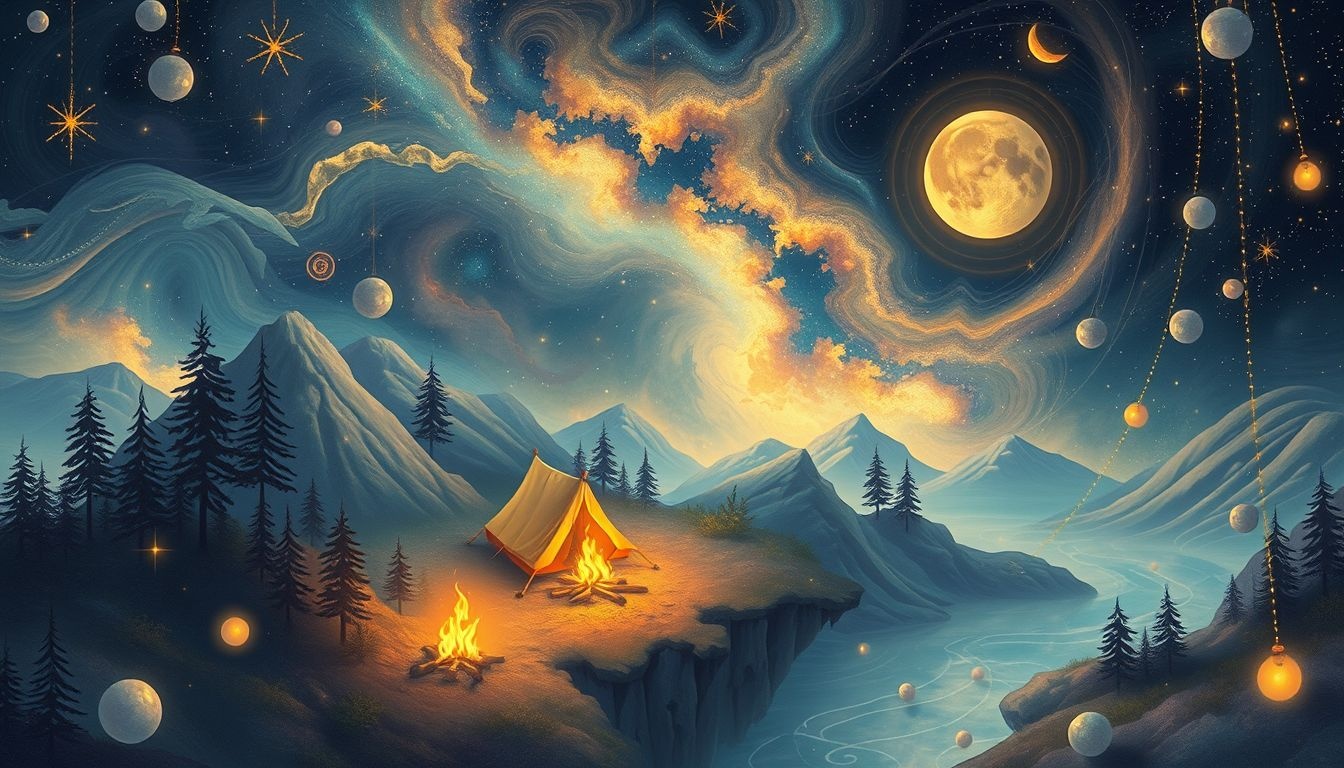 Rêver de camping symbolise liberté, découverte et connexion avec la nature.