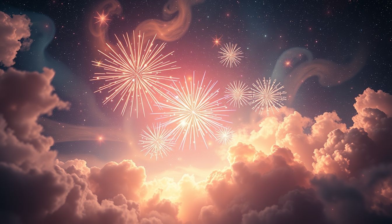Rêver de feux d'artifice symbolise joie éclatante et instants magiques.