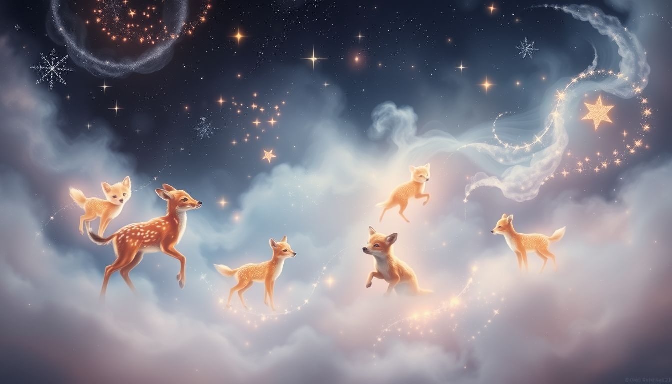 Rêver de jeunes animaux symbolise souvent la nouvelle vie ou innocence.