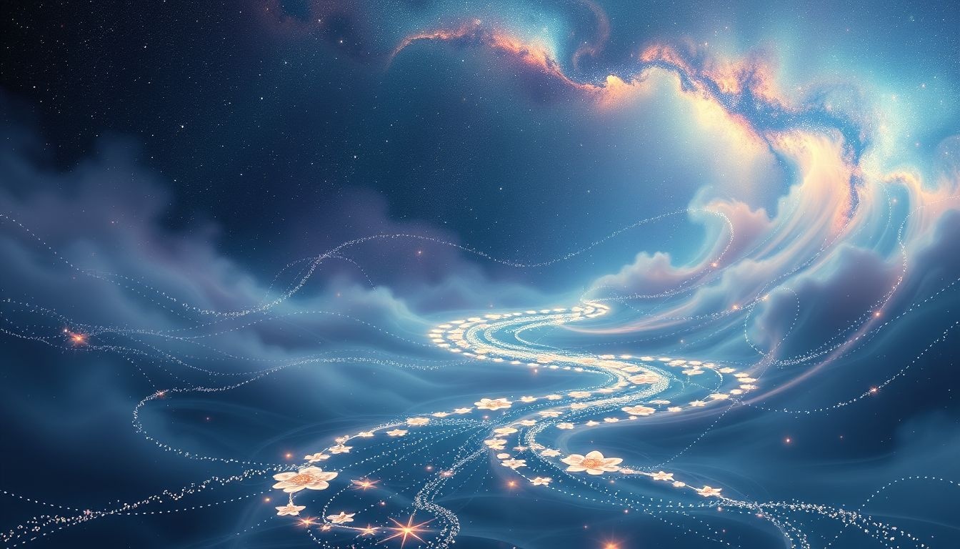 Rêver de la Voie lactée symbolise un voyage spirituel profond.