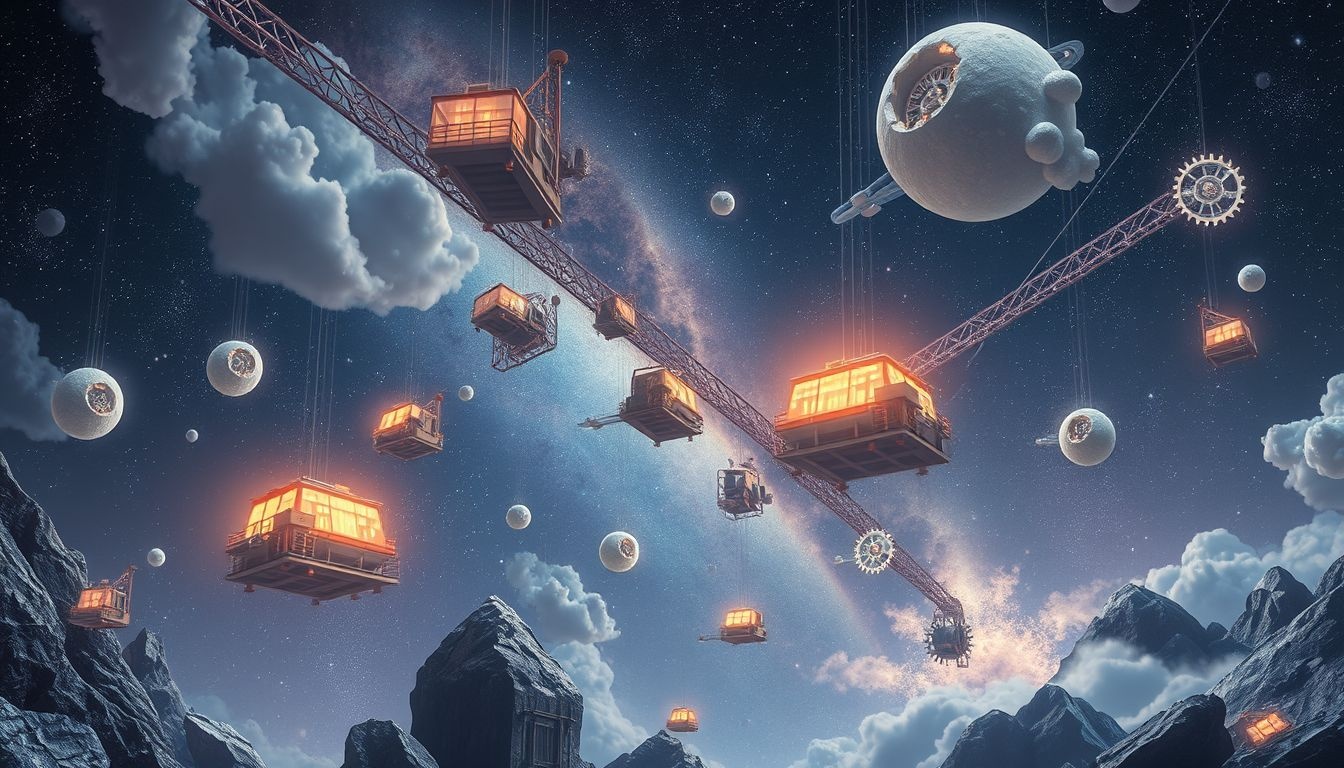 Rêver de machines minières symbolise un travail acharné productif.