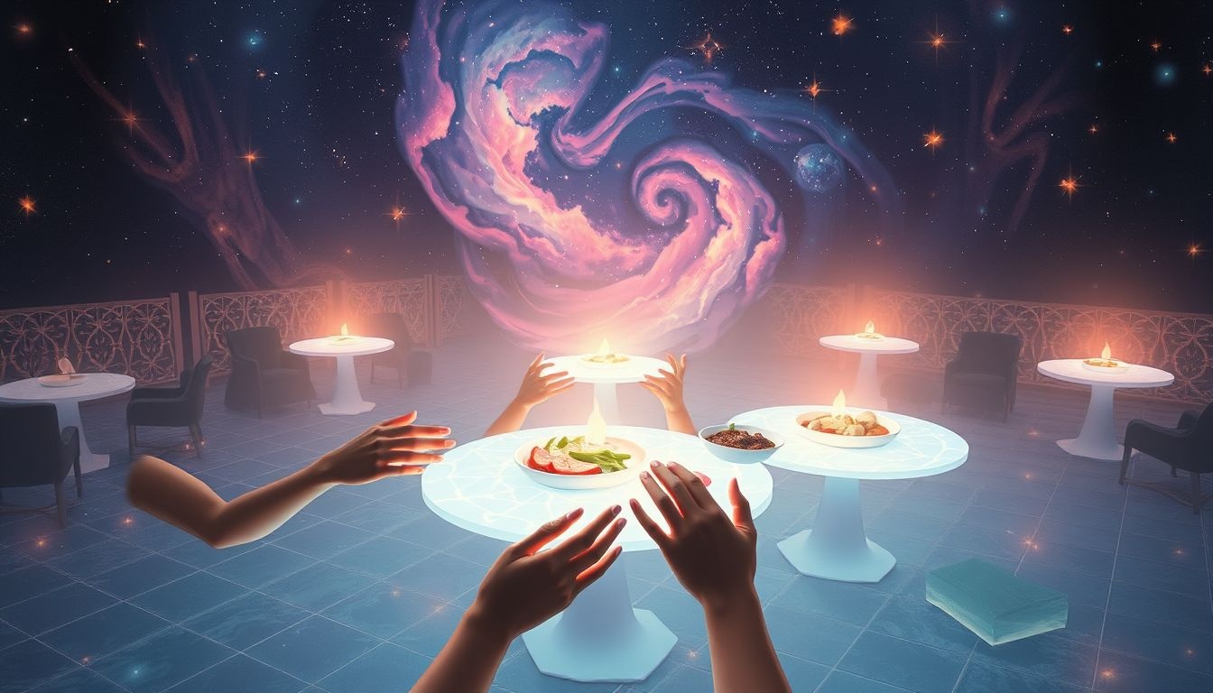 Rêver de manger en cour symbolise harmonie et liens sociaux renforcés.