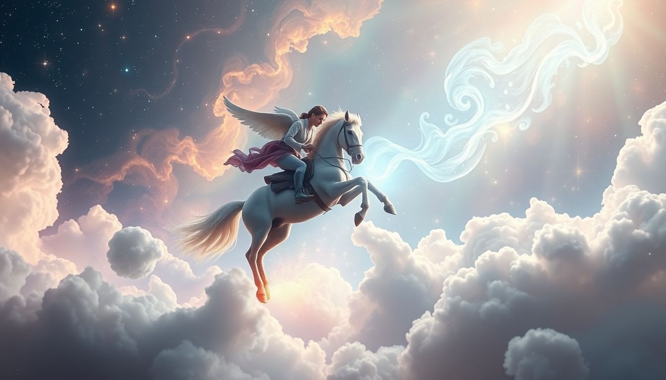 Rêver de monter un cheval symbolise le contrôle de soi-même.