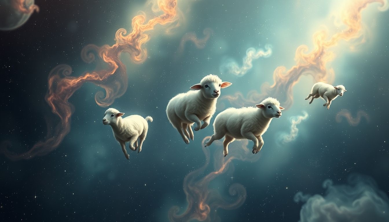 Rêver de moutons volants symbolise un désir puissant de liberté.