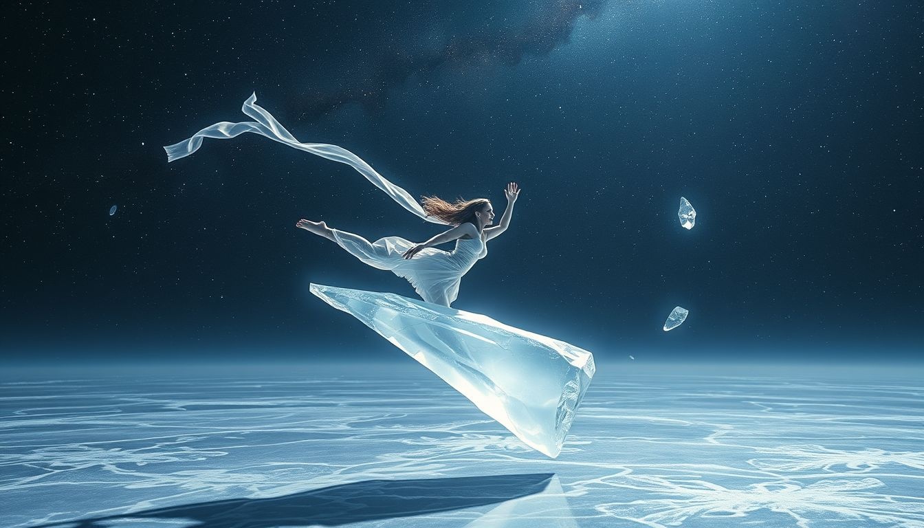 Rêver de patinage sur glace symbolise équilibre fragile et liberté.