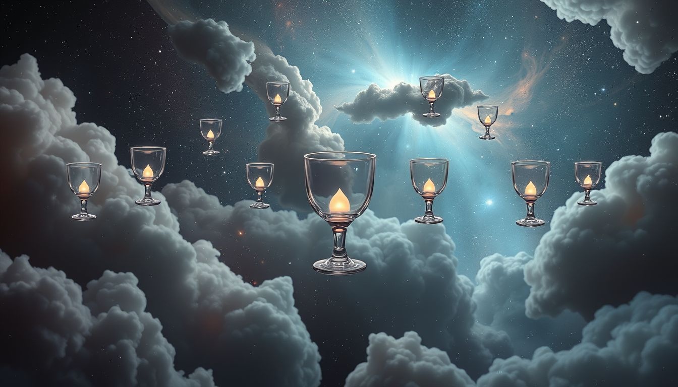 Rêver de plusieurs calices symbolise souvent l'abondance émotionnelle.