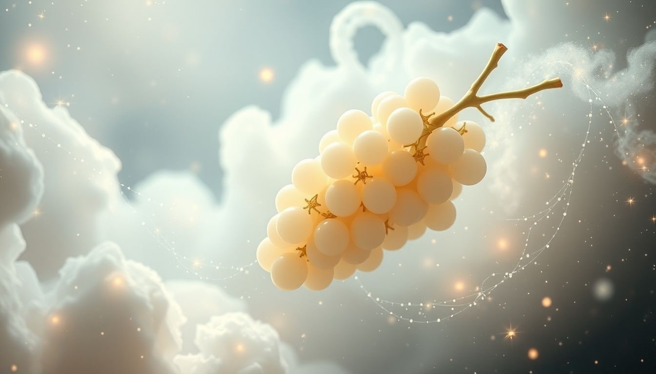 Rêver de raisins de Corinthe blancs symbolise pureté et innocence profonde.