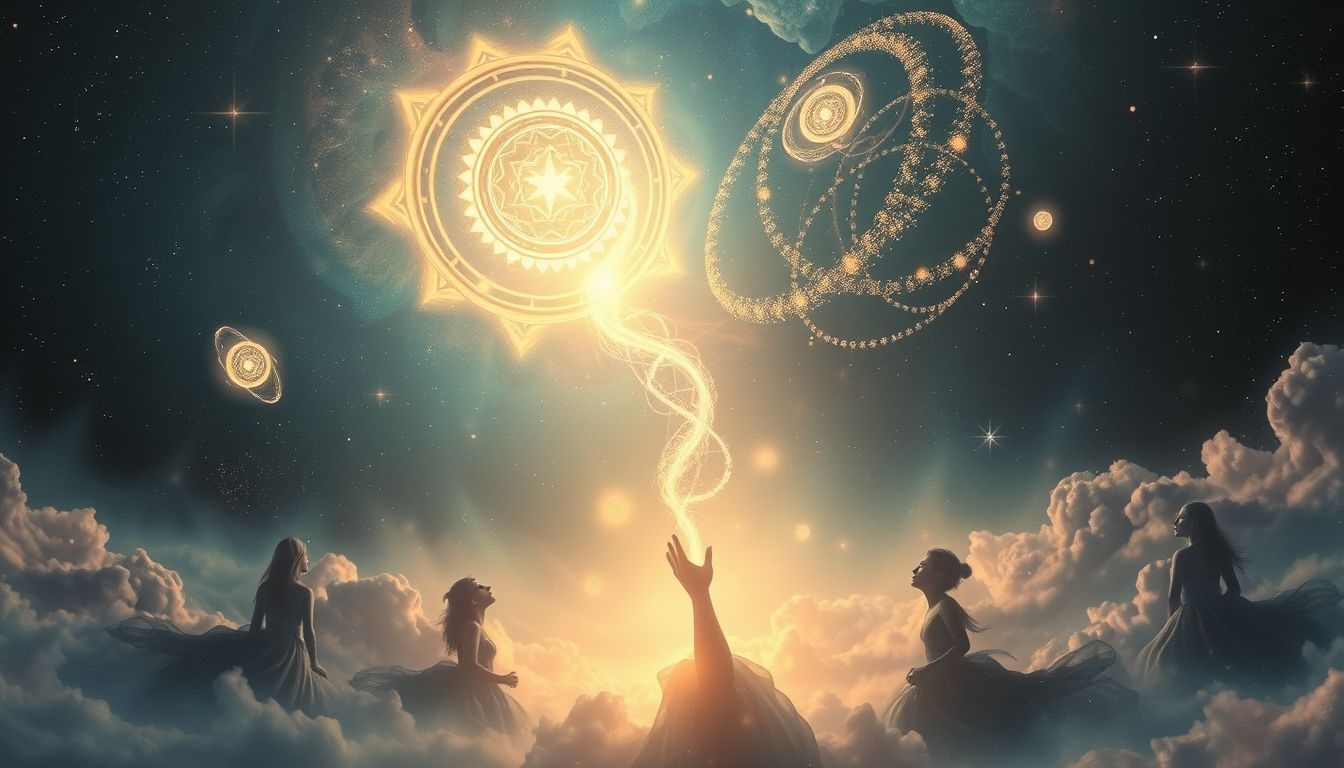 Rêver d’Alpha et Oméga symbolise début, fin et quête spirituelle.