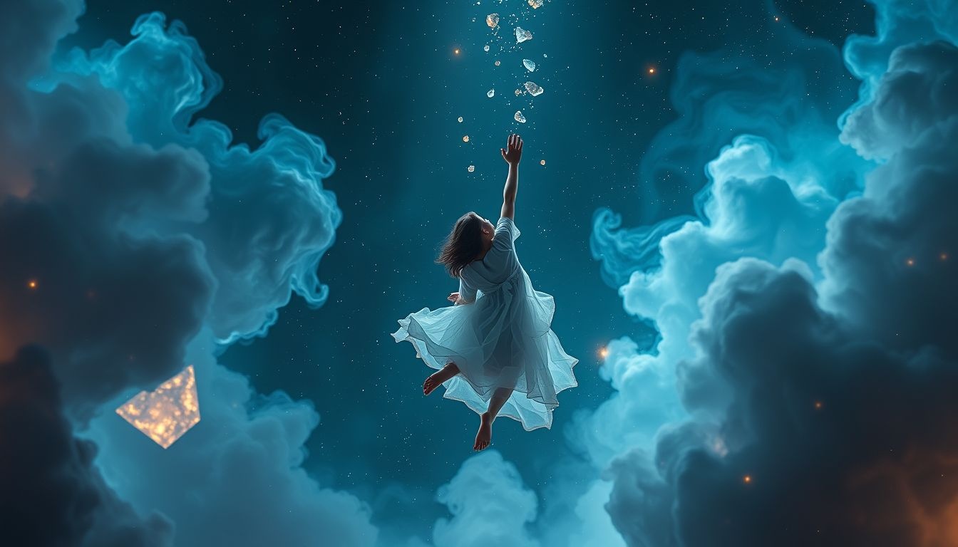 Rêver de vaincre la gravité symbolise force et persévérance intérieure.