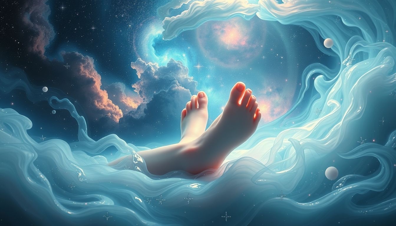 Rêver de pieds léchés symbolise souvent la soumission profonde.