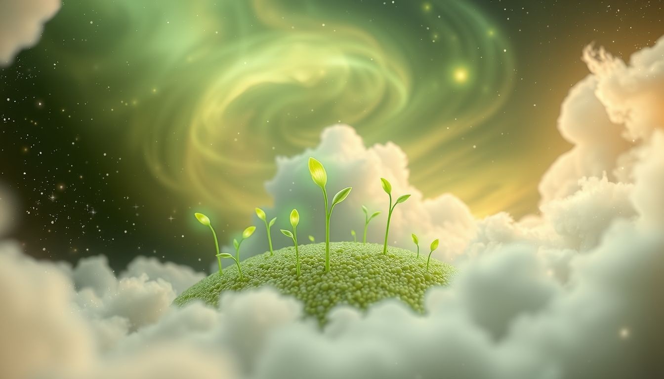 Rêver de semoule de maïs verte symbolise croissance et renouveau.