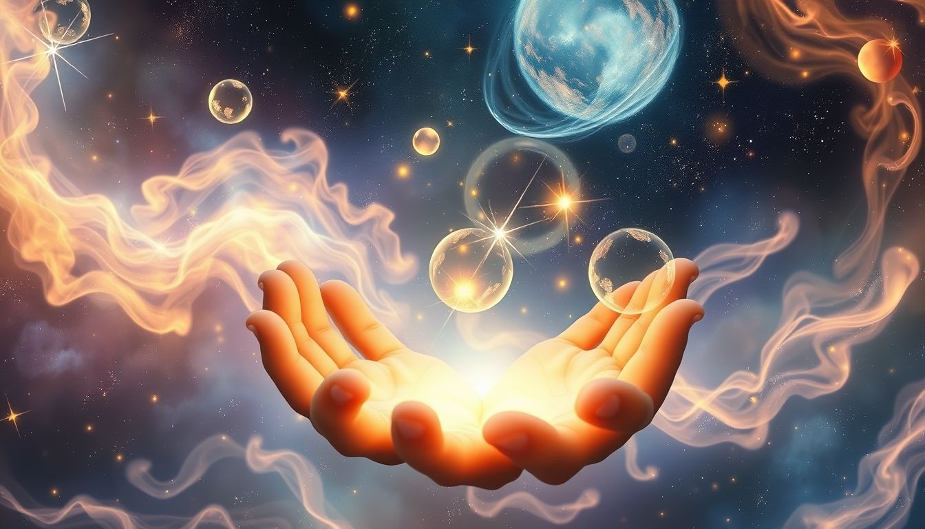 Rêver de soutenir l'invisible symbolise confiance et espoir profond.