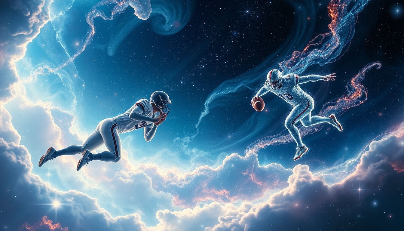 Rêver de sport américain symbolise compétition et esprit d'équipe fort.