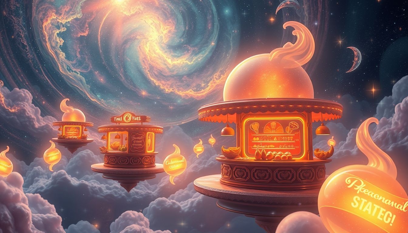 Rêver de stands alimentaires reflète souvent des désirs non assouvis.