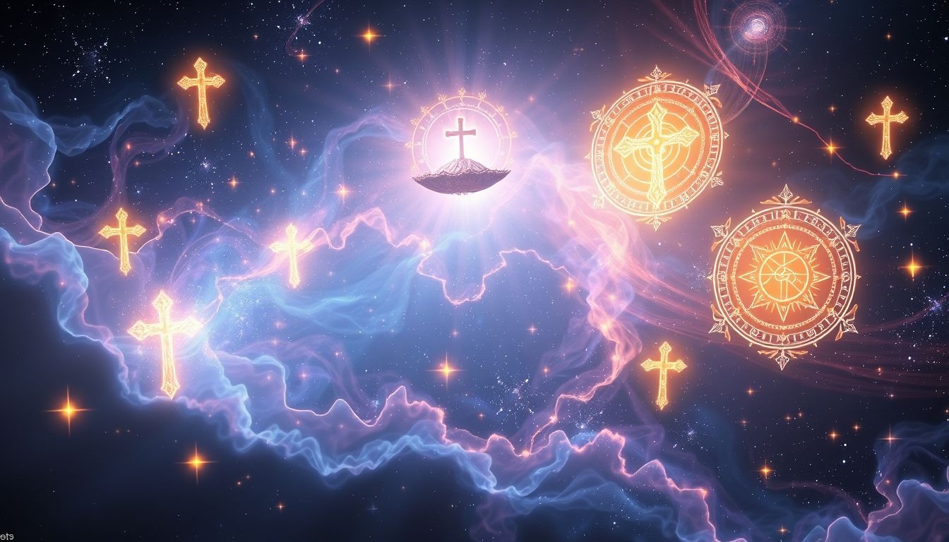 Rêver de symboles religieux révèle souvent un cheminement intérieur spirituel.