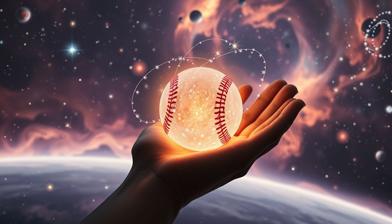 Tenir un base-ball symbolise le contrôle et la maîtrise de soi.