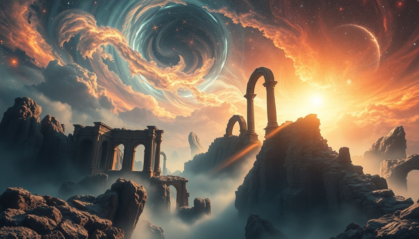 Rêver de ruines symbolise souvent la fin et le renouveau intérieur.