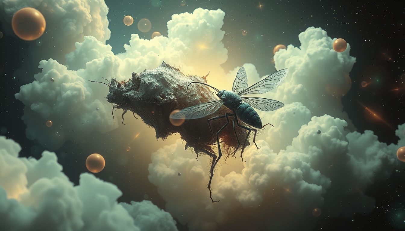 Rêver d'insectes sur charogne révèle peurs et transformations profondes.