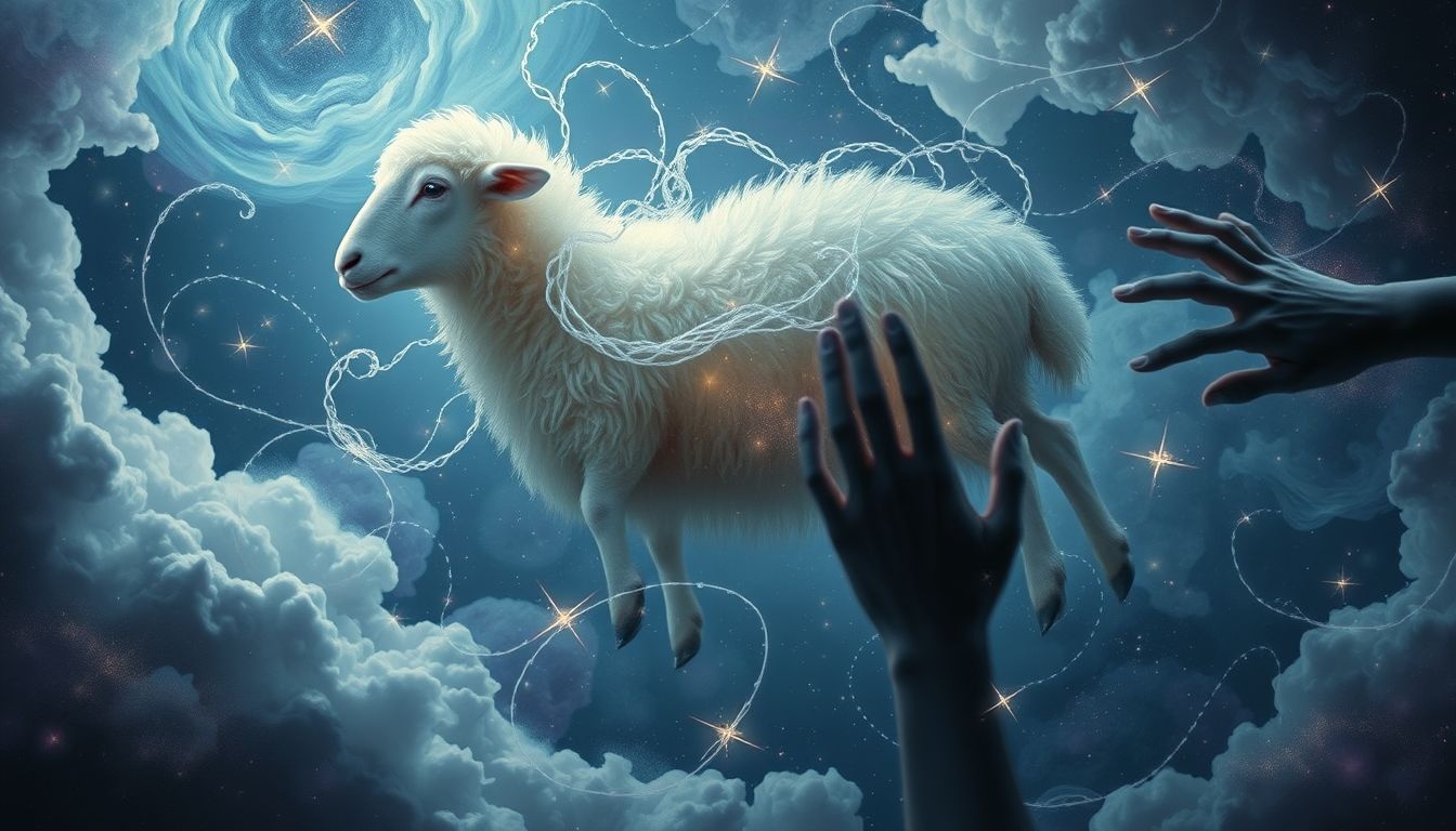 Rêver de voler un mouton révèle souvent une culpabilité cachée profonde.