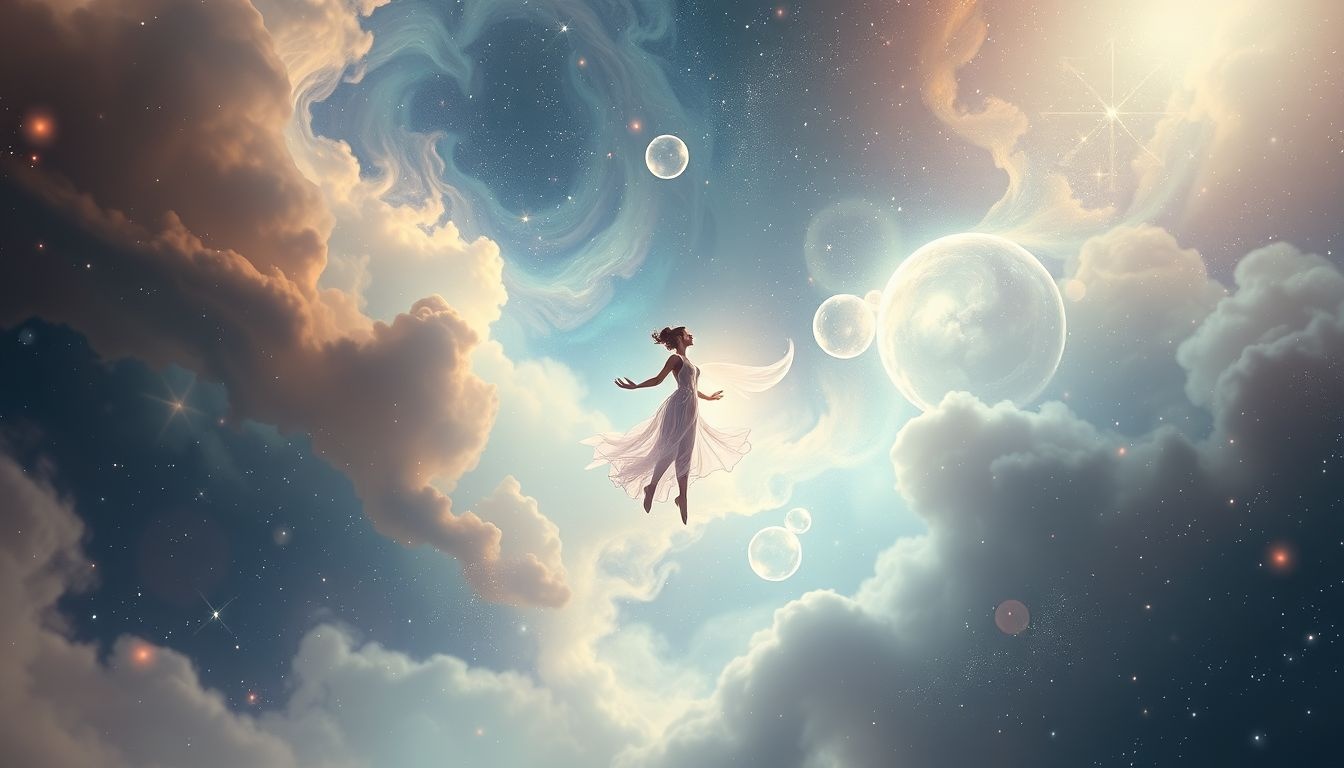 Rêver de voler vers les étoiles symbolise l’aspiration à l’infini.