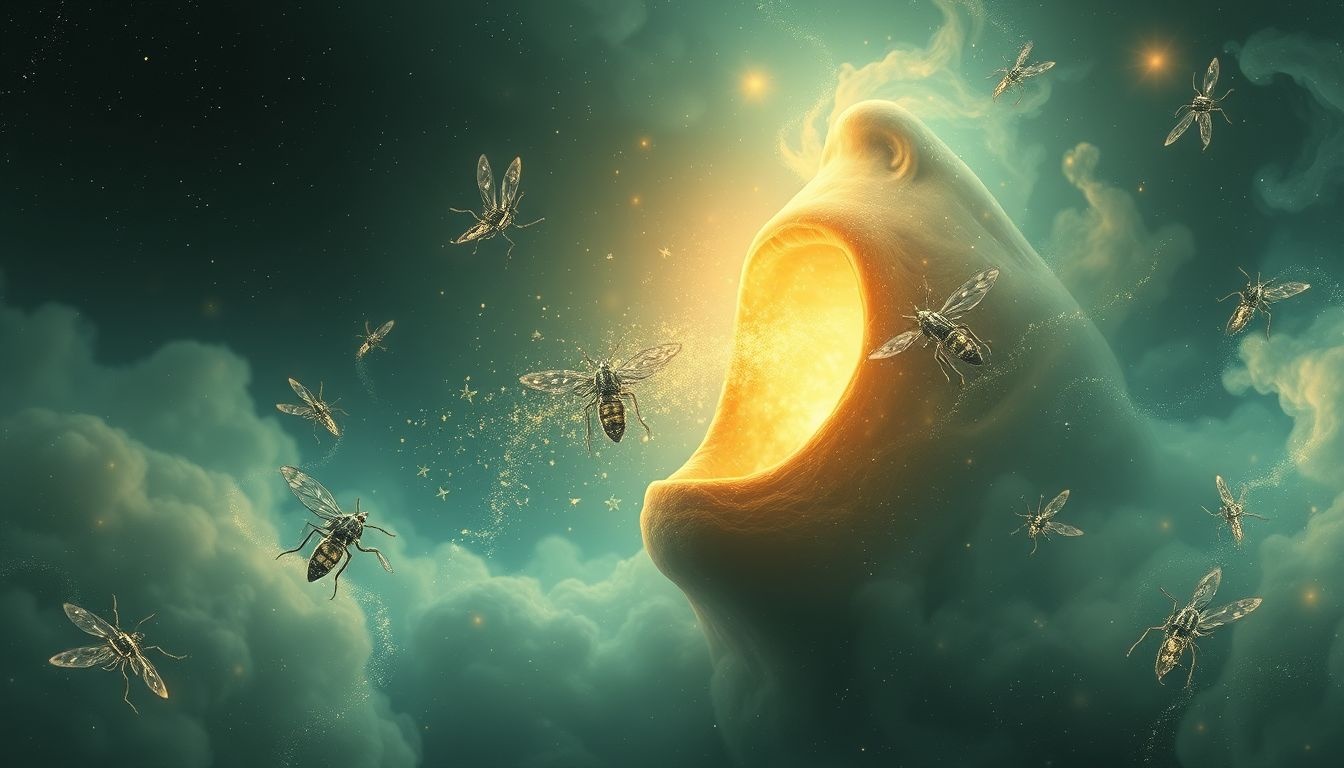 Recracher des insectes symbolise rejeter pensées intrusives dégoûtantes.