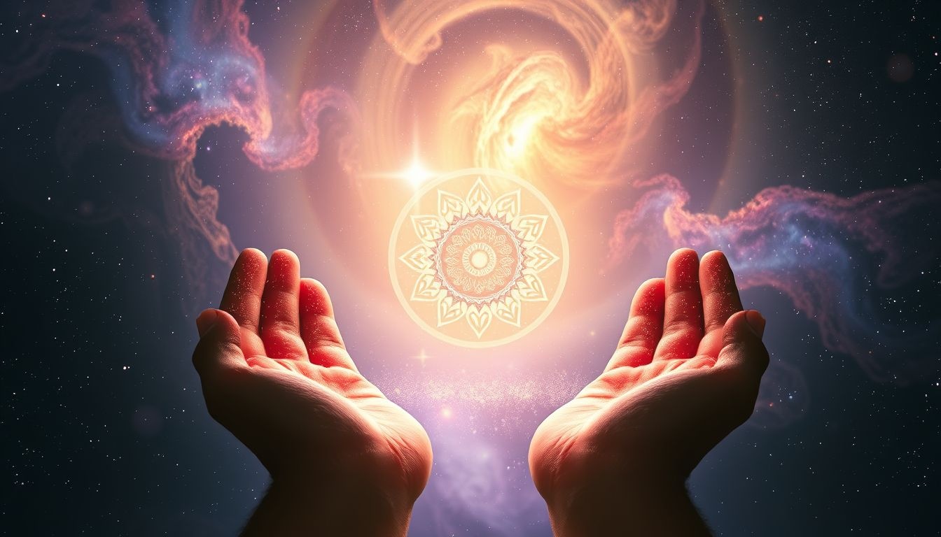 Offrir un mandala symbolise le partage de paix intérieure profonde.