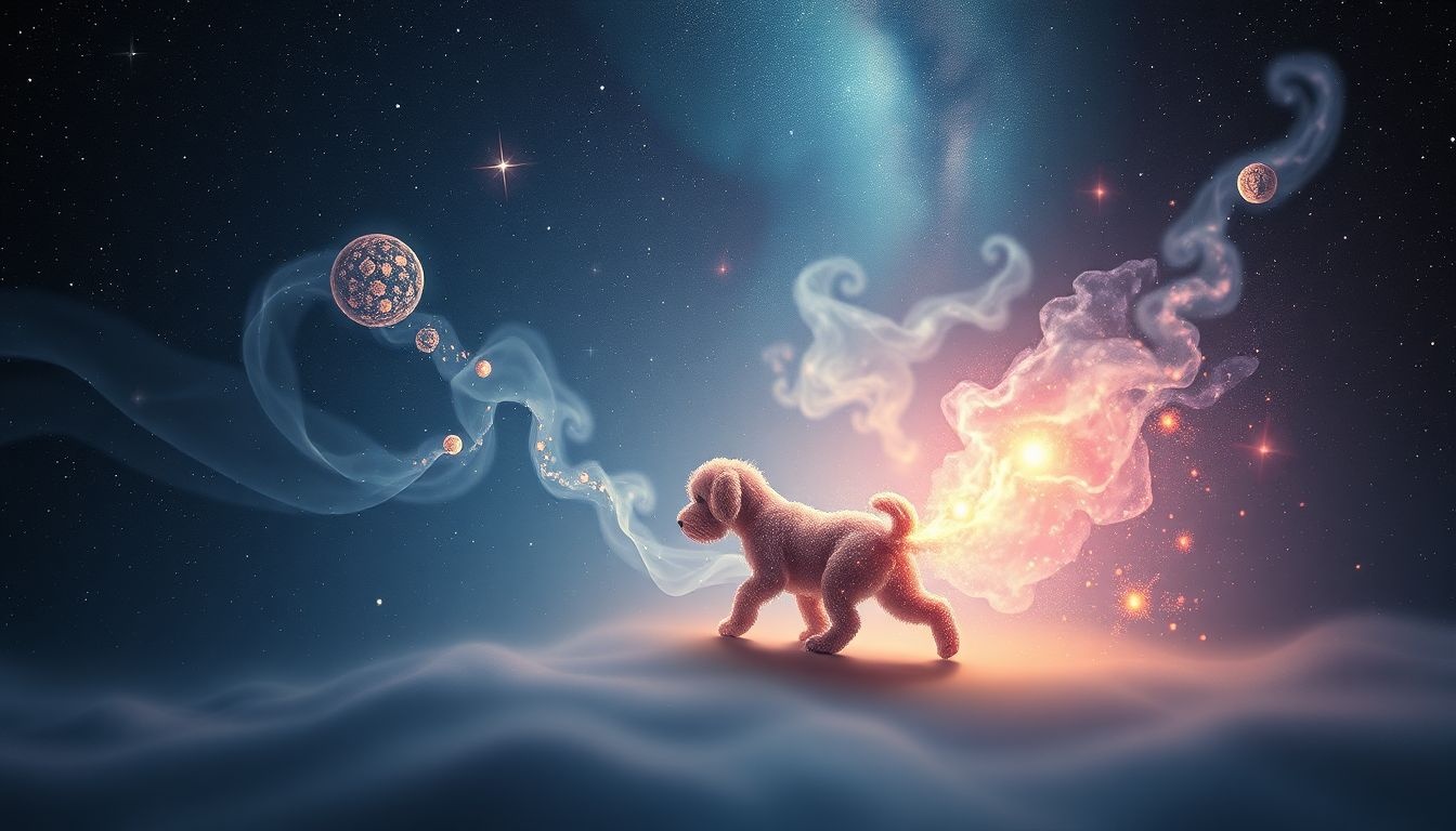 Un petit chien agressif symbolise des irritations répétées et persistantes.
