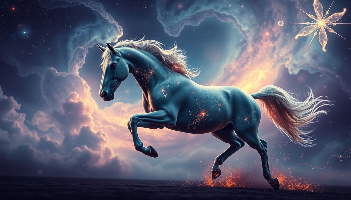 Un vieux cheval symbolise souvent la quête d'énergie refoulée.