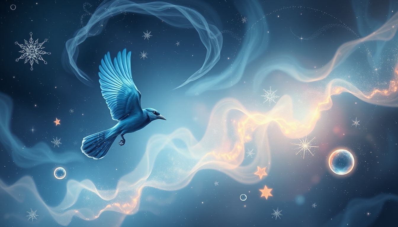 Le geai bleu symbolise souvent la communication et la vigilance onirique.