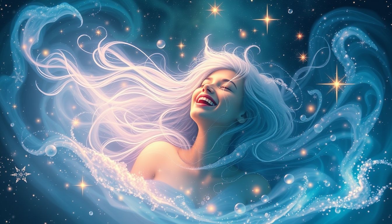 Rêver d’un Verseau qui rit inspire un optimisme contagieux et lumineux.