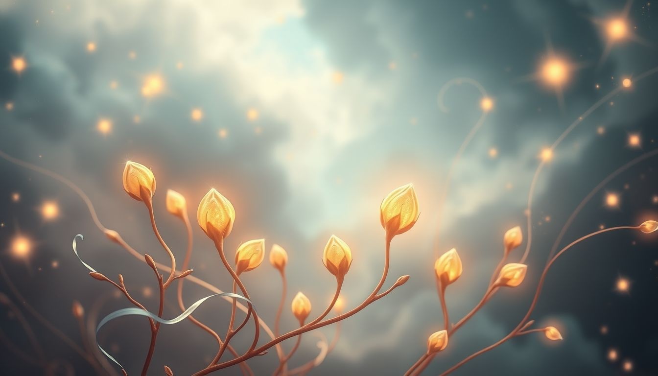 Les bourgeons symbolisent l’éclosion de nouvelles relations prometteuses.