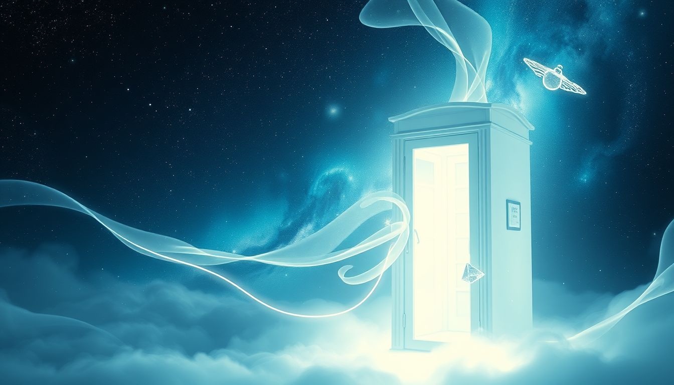 La cabine blanche symbolise la pureté et la clarté d’esprit.