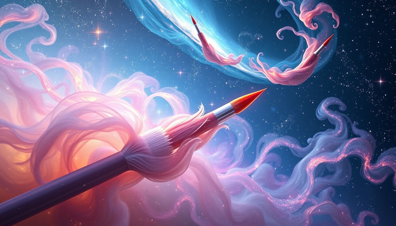 Rêver de pinceaux symbolise créativité et expression émotionnelle profonde.