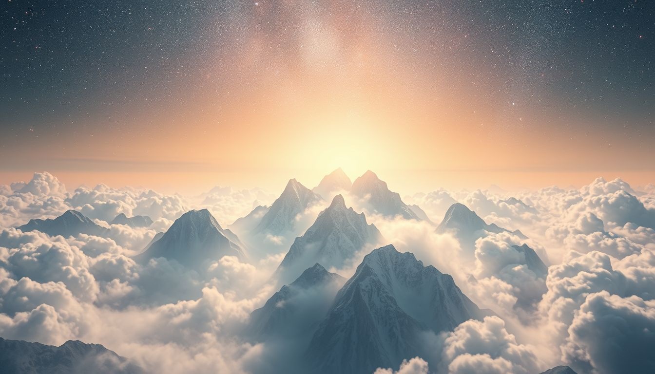 Les montagnes en rêve symbolisent souvent des obstacles à surmonter.