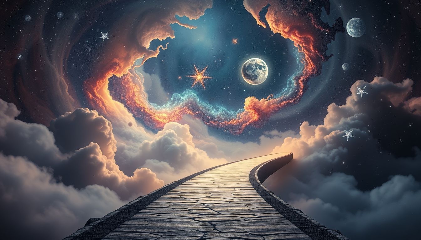 Rêver d'une chaussée symbolise souvent un chemin vers l'avenir.