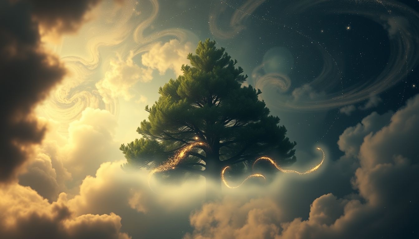 Rêver de conifère reflète anxiété et désir de sécurité protectrice.