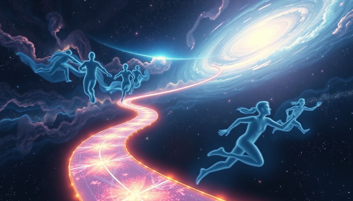 Courir sur une chaussée symbolise urgence et détermination vers un but.