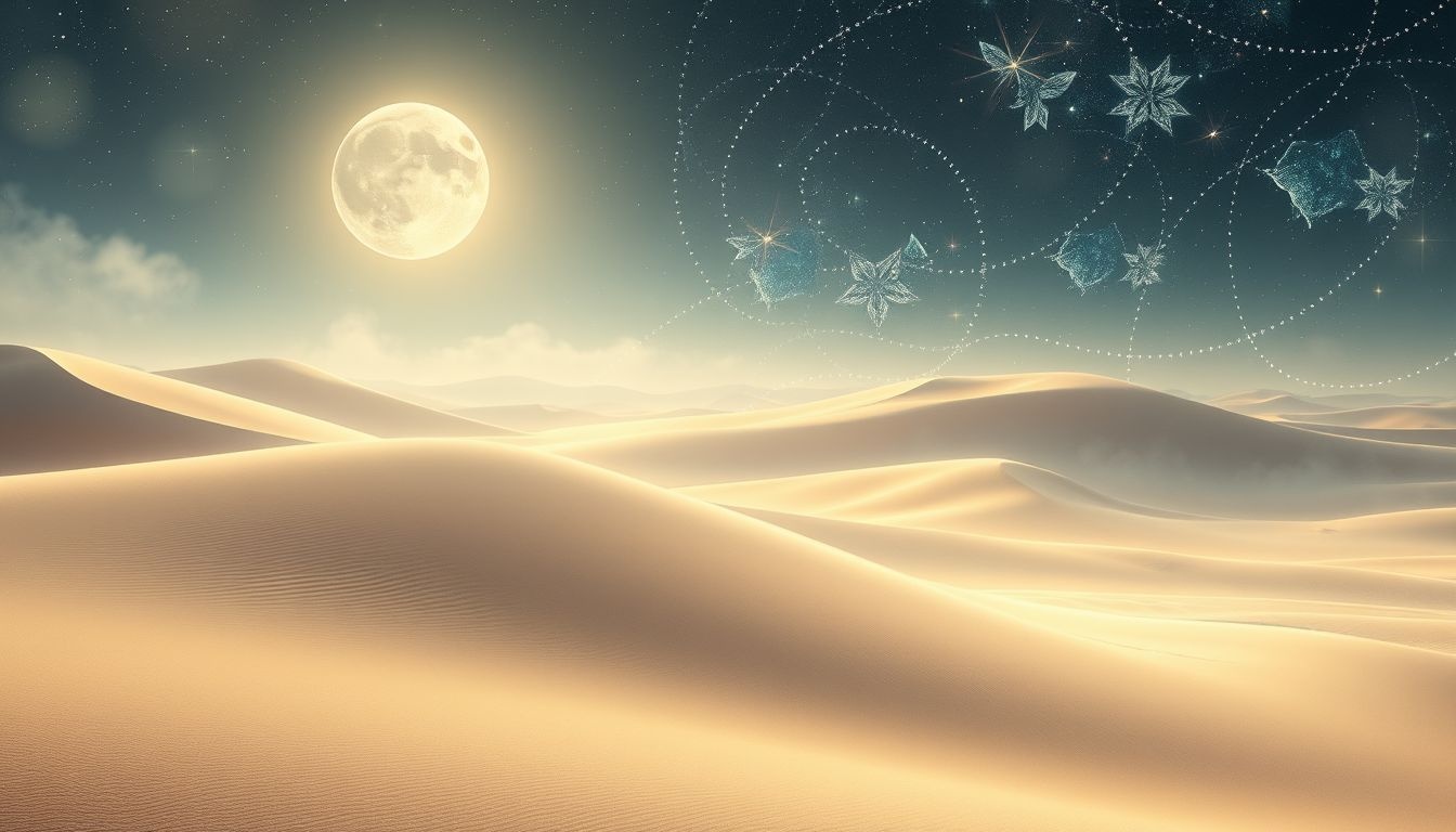 Les dunes au clair de lune révèlent secrets et intuition profonde.