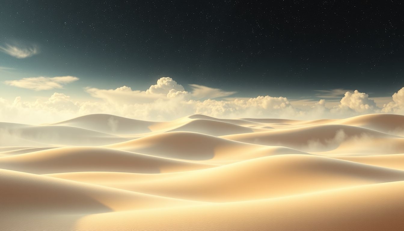 Les dunes statiques symbolisent souvent la résistance au changement intérieur.