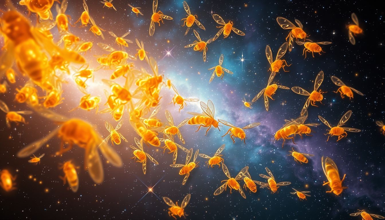 Les essaims de guêpes symbolisent souvent conflit et protection agressive.