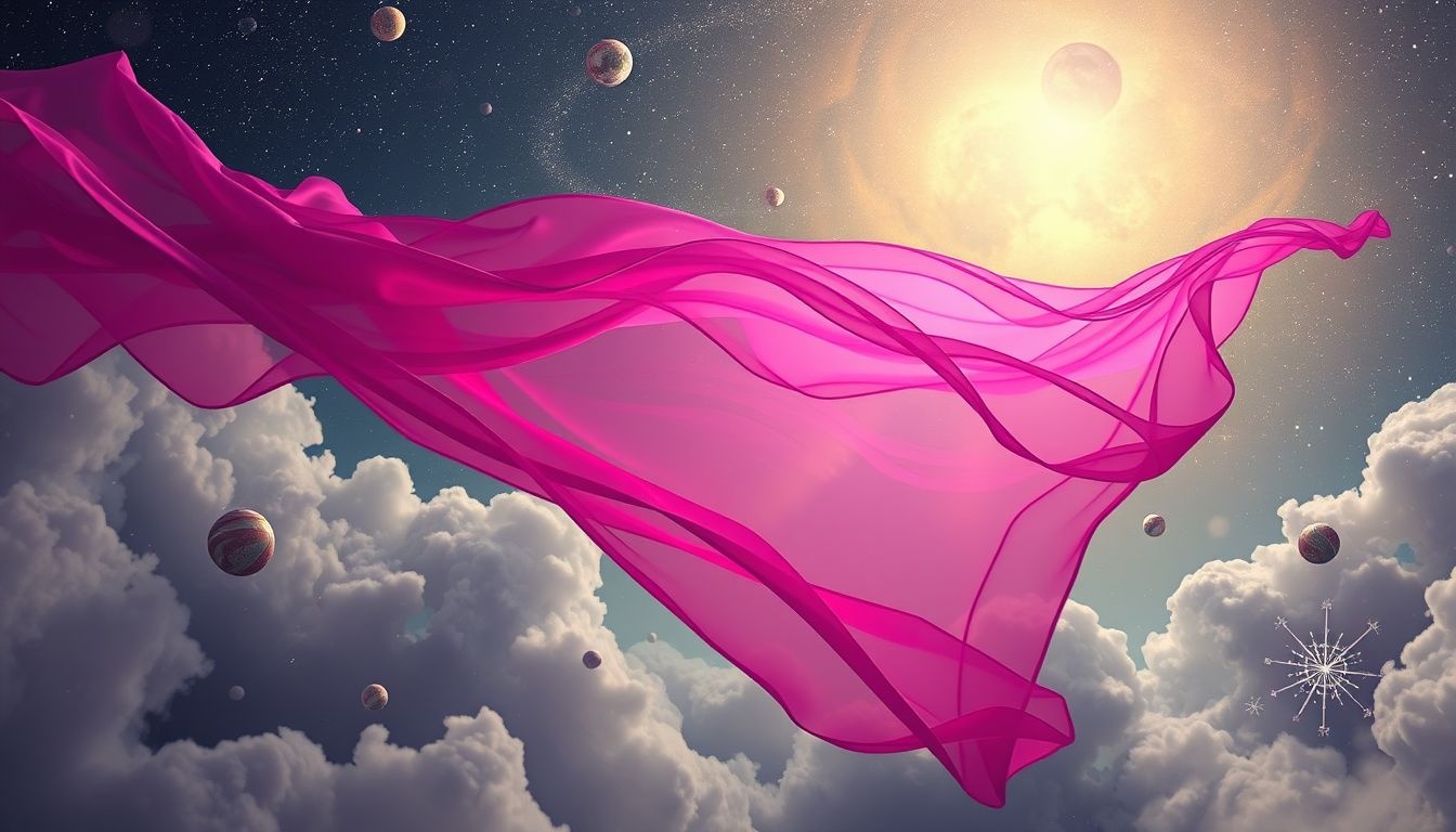 Rêver d'un rideau magenta symbolise souvent une nouvelle révélation émotionnelle.