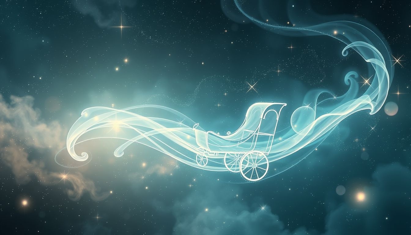 La charrette symbolise le poids et le chemin de notre existence.