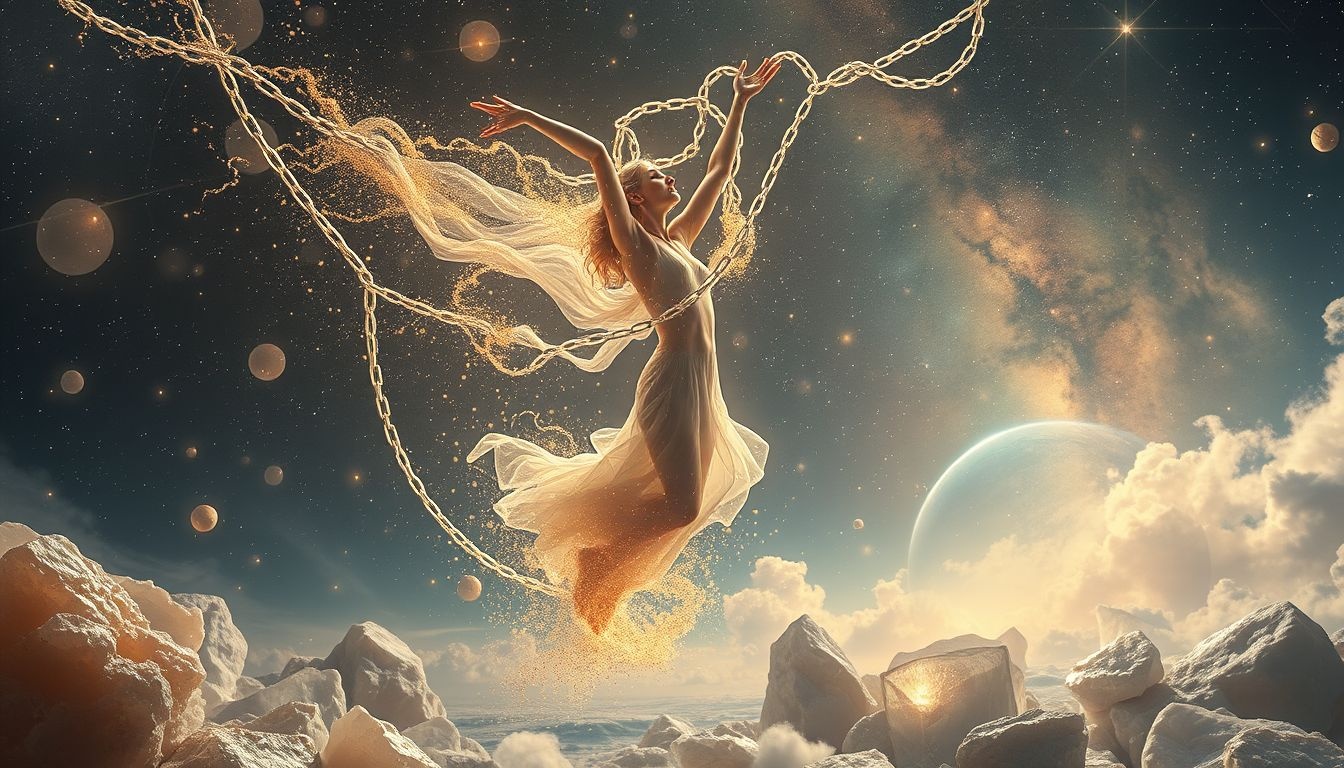 La libération vient en brisant les chaînes des croyances limitantes.